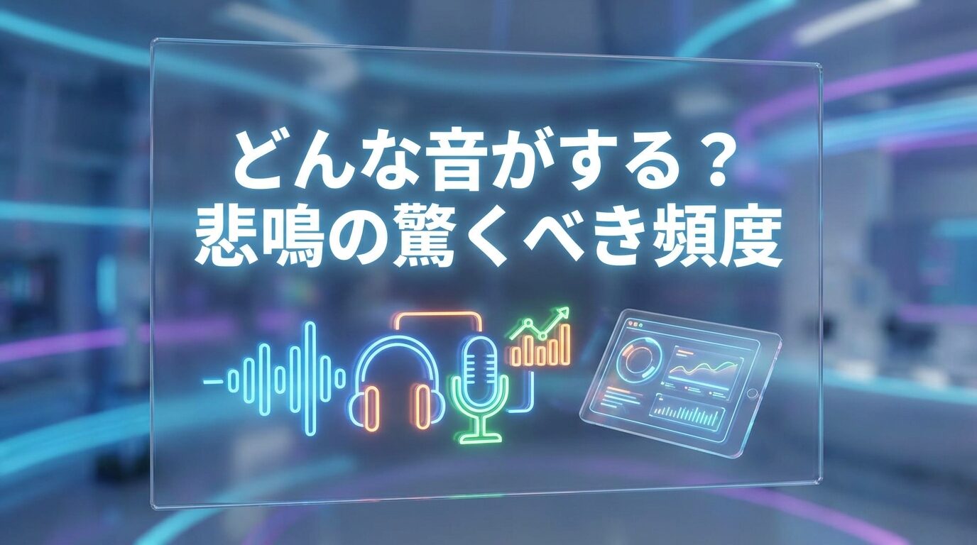 どんな音がする？悲鳴の驚くべき頻度