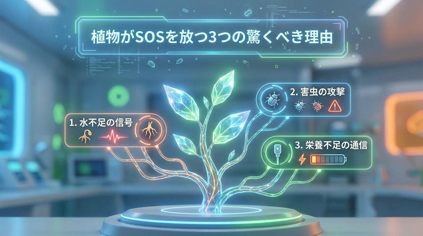 植物がSOSを放つ3つの驚くべき理由