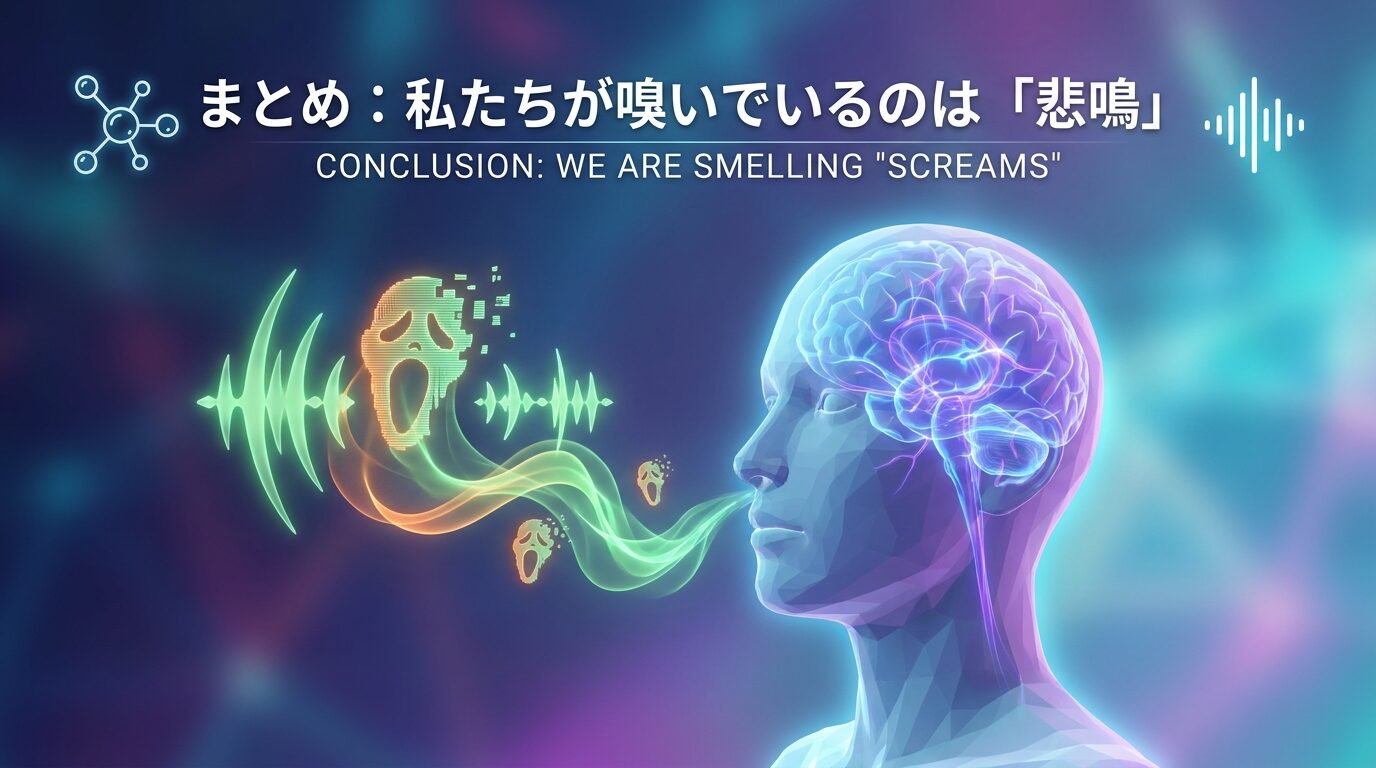 まとめ：私たちが嗅いでいるのは「悲鳴」
