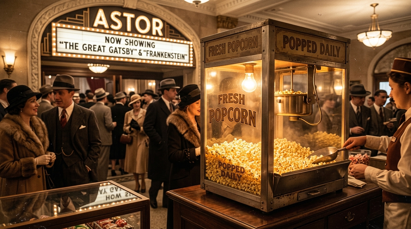 1930年代の映画館とポップコーンの歴史